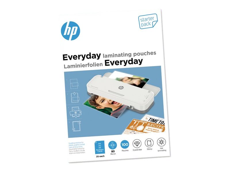 HP Everyday Laminierfolien 80 Mikron glänzend