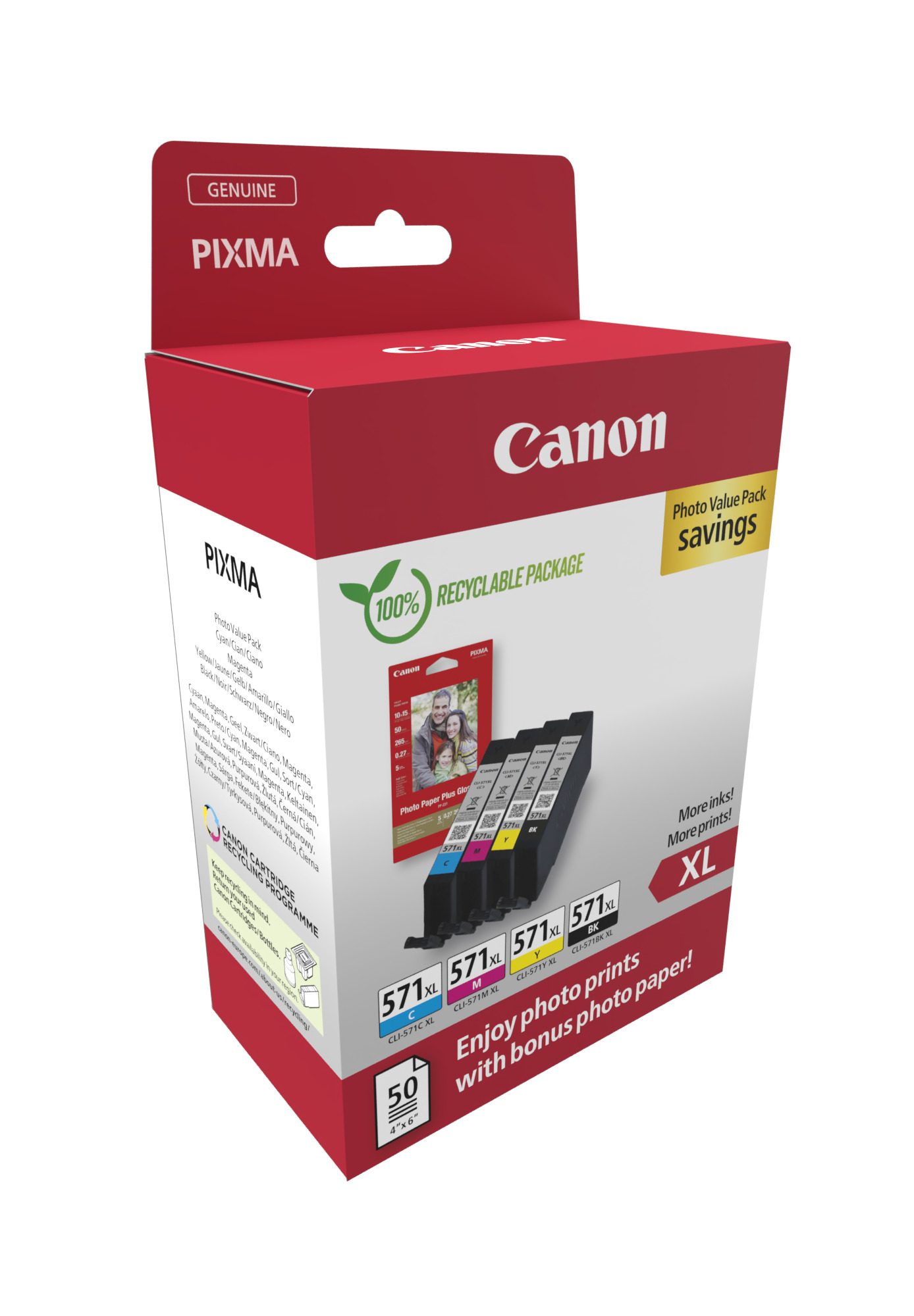 Canon CLI-571 XL C/M/Y/BK Multipack