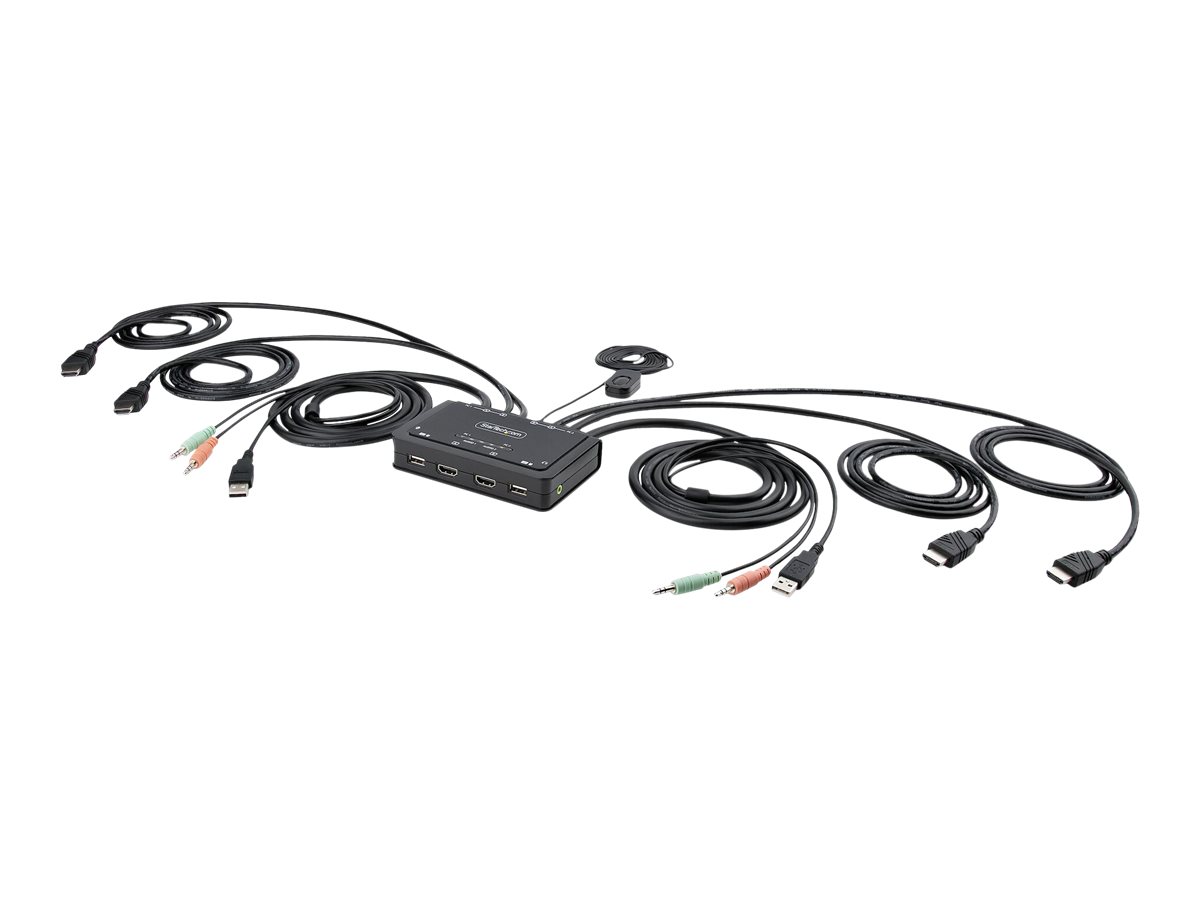 StarTech.com 2-Port Dual Monitor HDMI KVM Switch 4K 60Hz