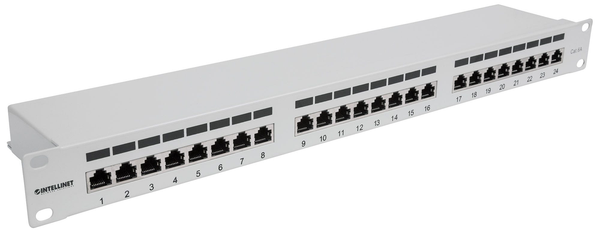 Intellinet 24-Port Patchpanel Cat6a FTP Grau