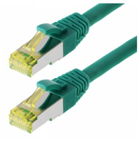 Helos Patchkabel Cat 6a S/FTP RJ45 grün 0,5m