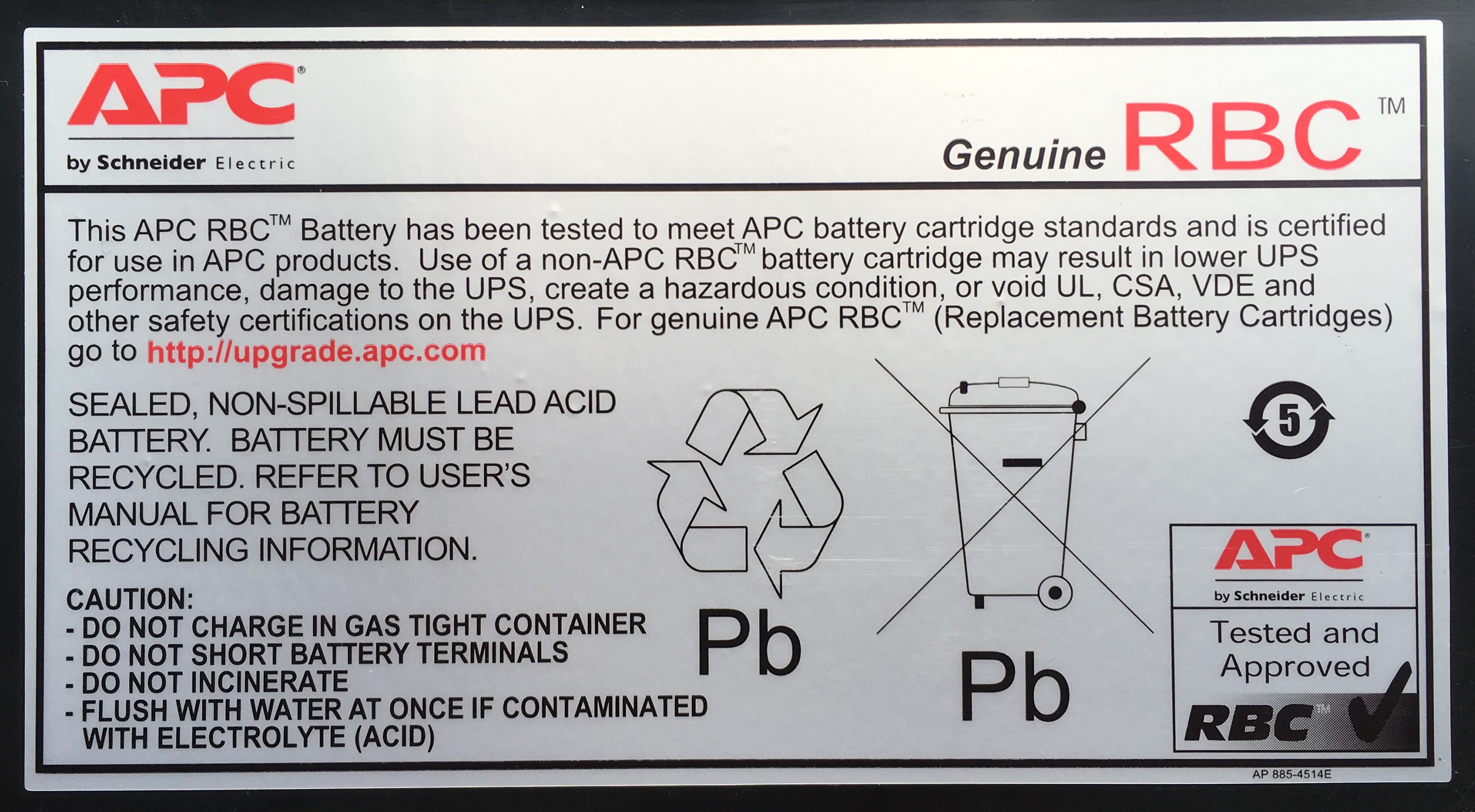APC Ersatzbatterie RBC18