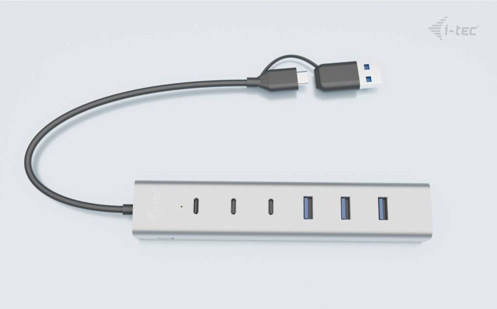 i-tec USB-C/USB-A Hub 7 Port 3x USB-C 3.2 Gen.1 4x USB-A 3.2 Gen.1
