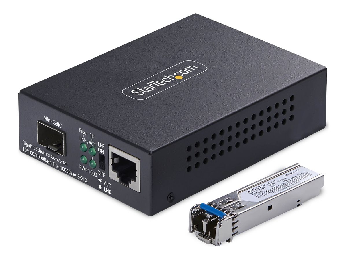 StarTech.com Medienkonverter Gigabit Singlemode SM LC 40 km
