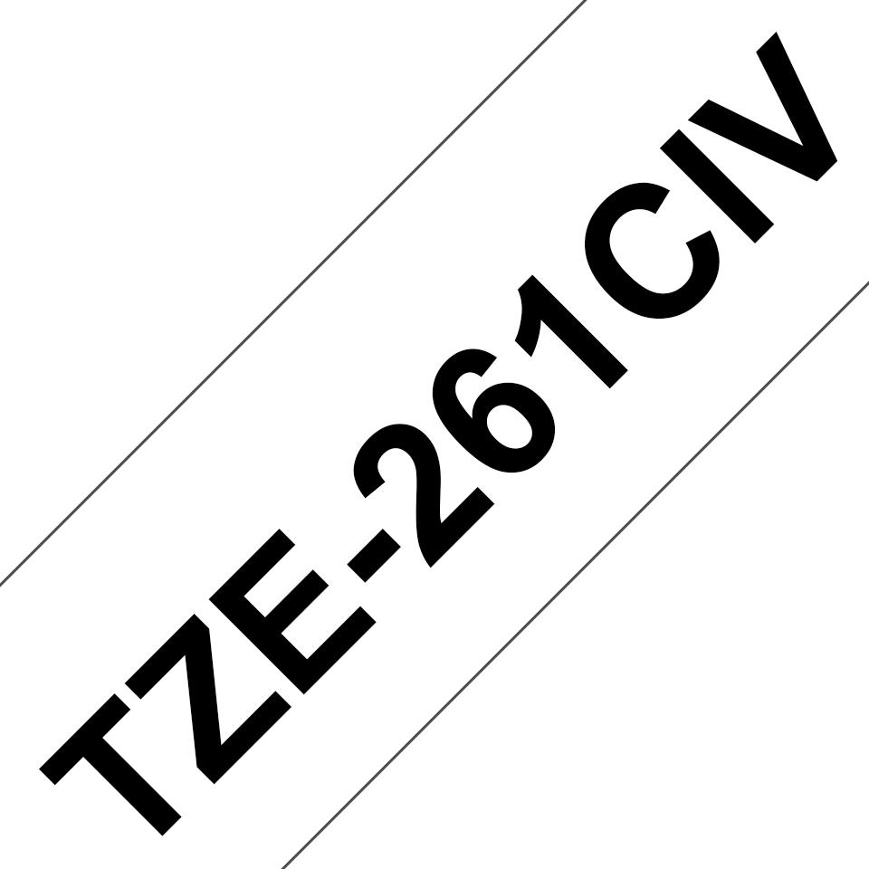 Brother TZe-261 Schwarz auf Weiß 36mm