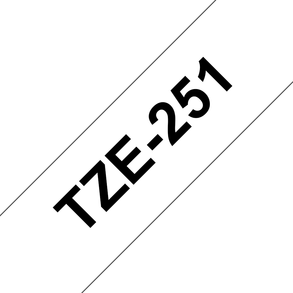 Brother TZe-251 24 mm schwarz/weiß
