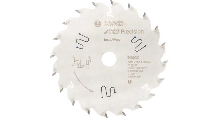 Bosch Best for Wood Kreissägeblatt 165mm 20Z
