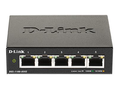 D-Link DGS-1100-05V2 5-Port Gigabit Smart Switch