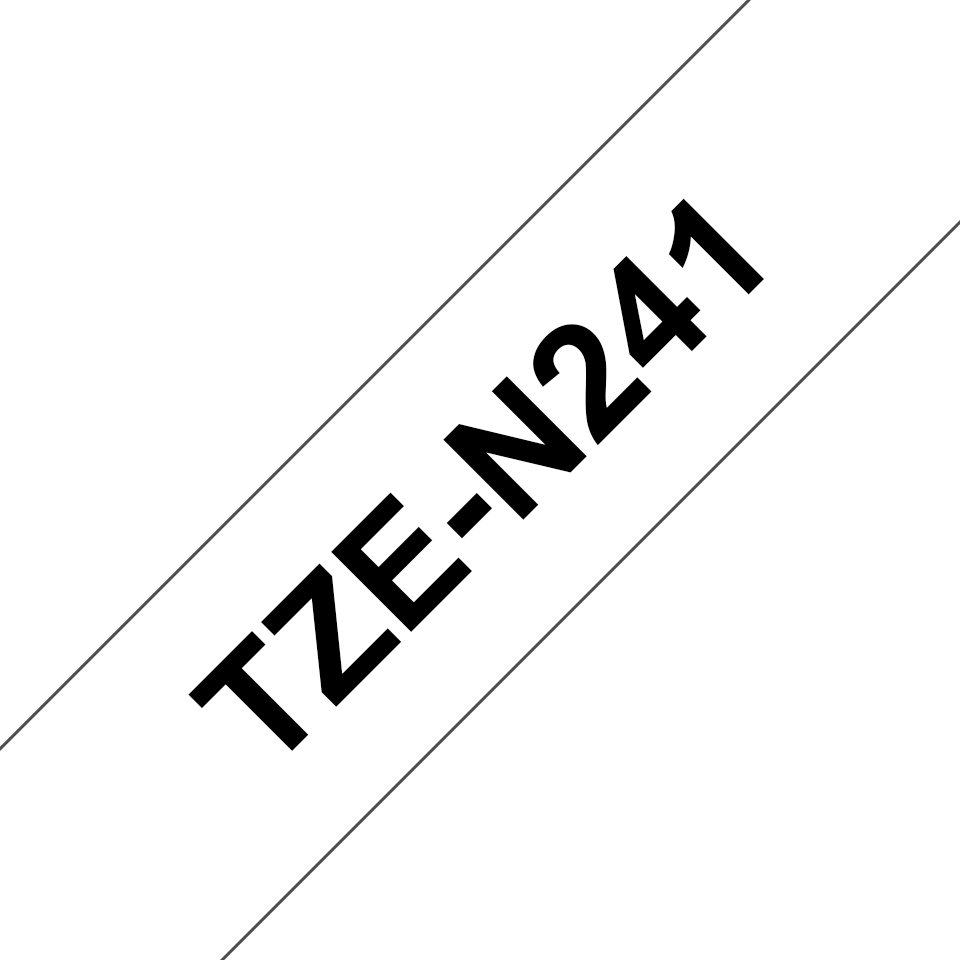 Brother TZe-N241 Schwarz auf Weiß
