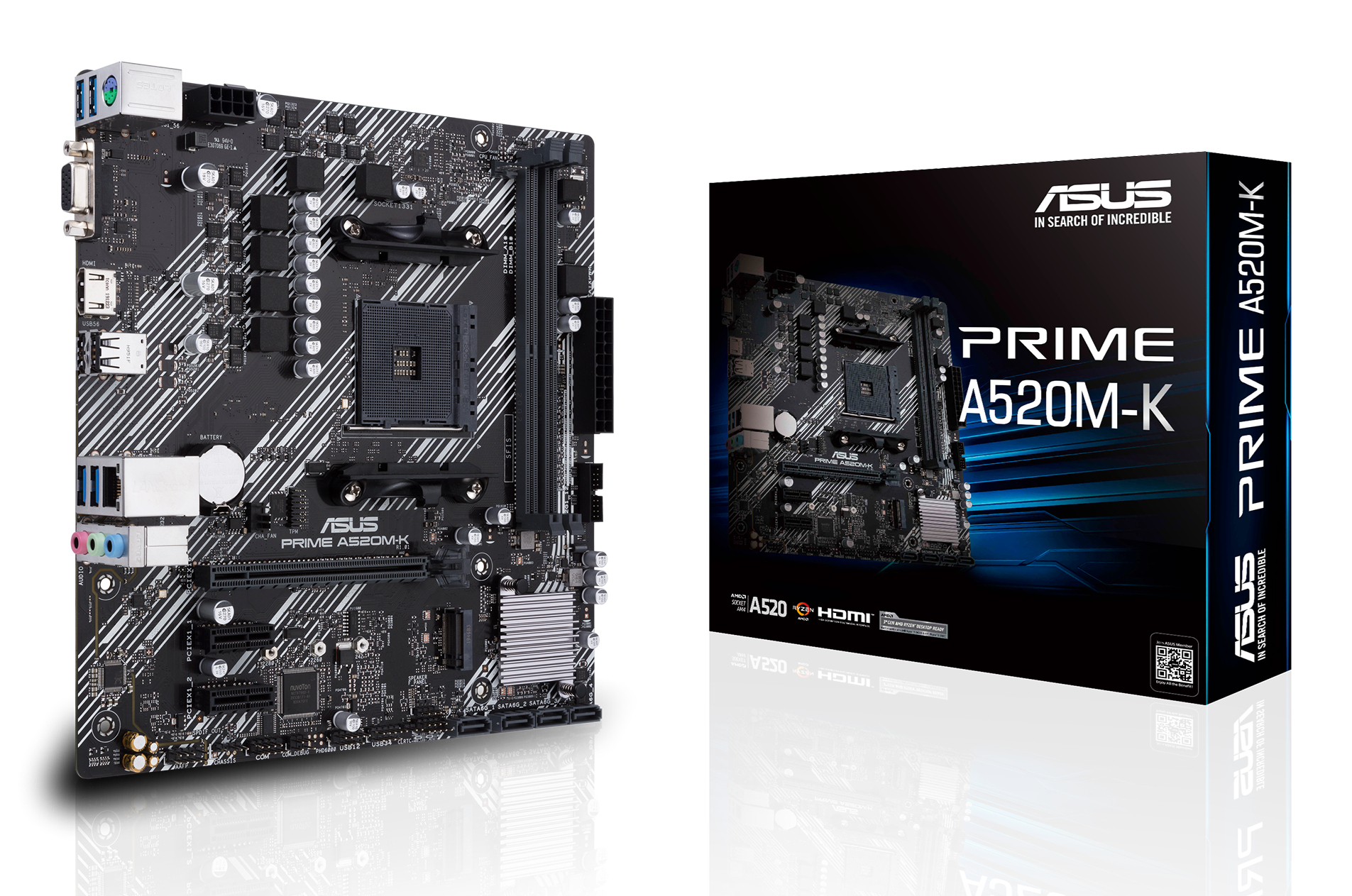 ASUS Prime A520M-K Mainboard Micro-ATX AM4