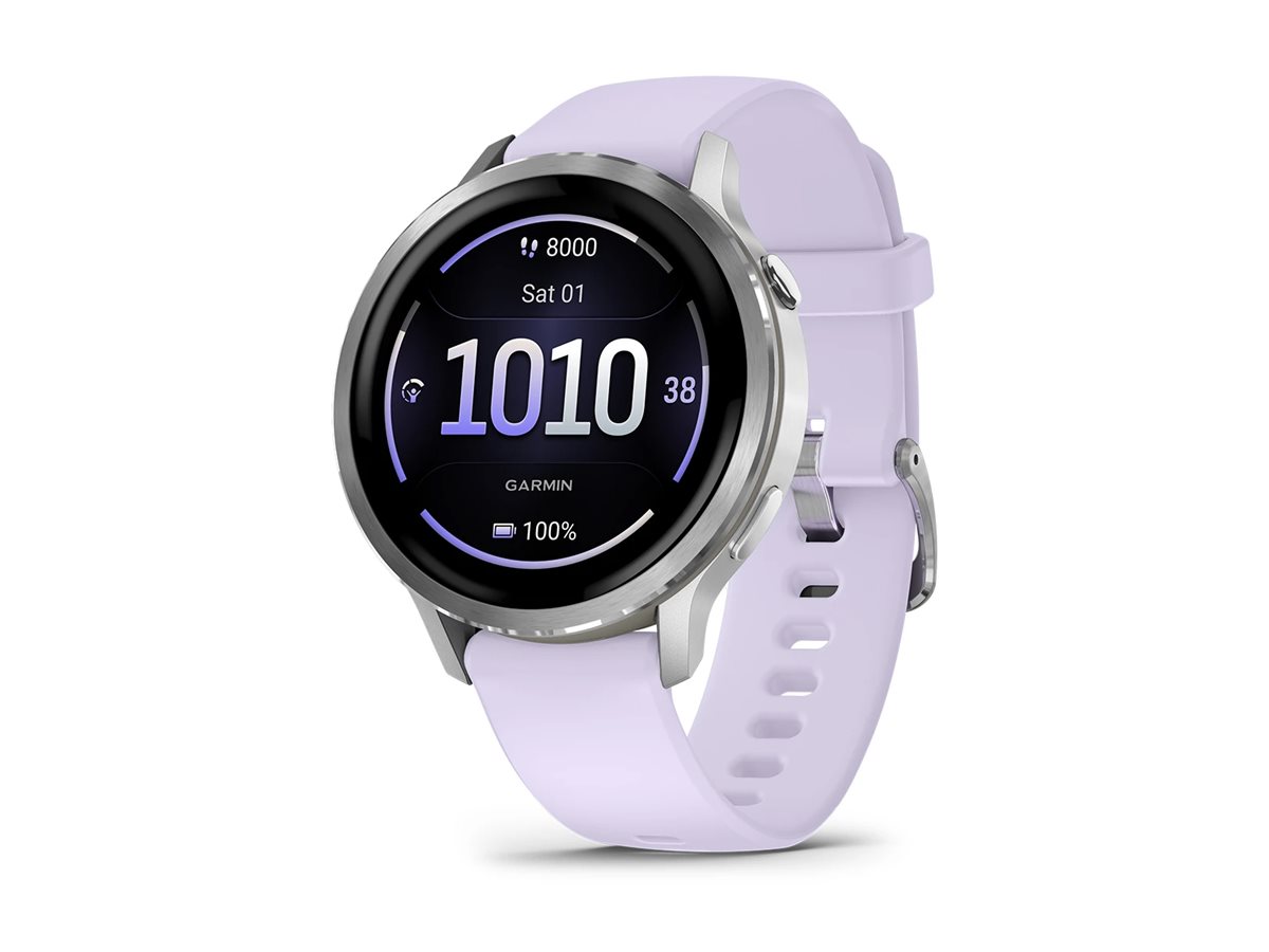 Garmin Venu 4 41 mm silber/lavendelblau