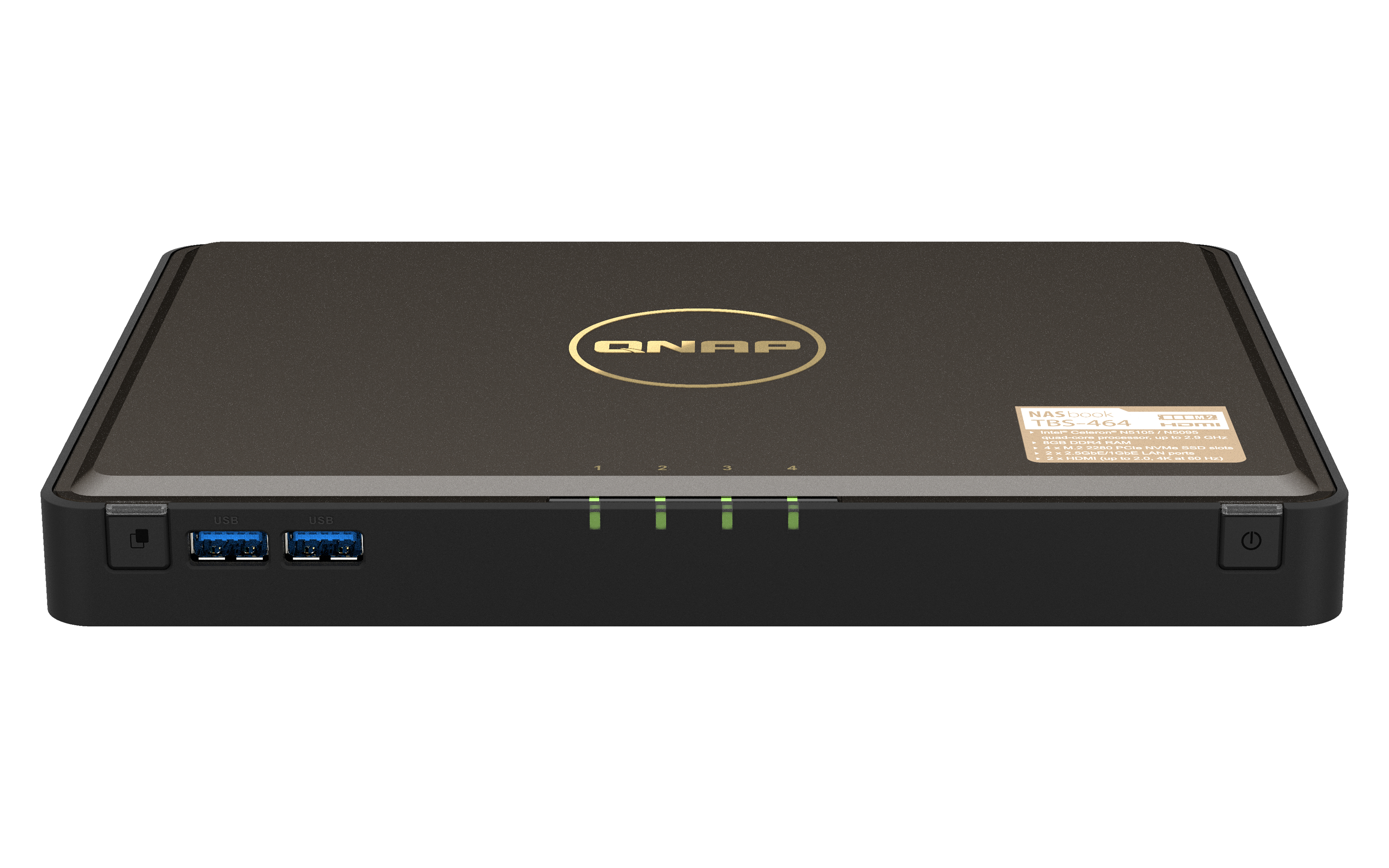 QNAP TBS4648G Intel Celeron N5105N5095 quadcore 15GHz processor burst up to 29GHz 8GB DDR4 RAM