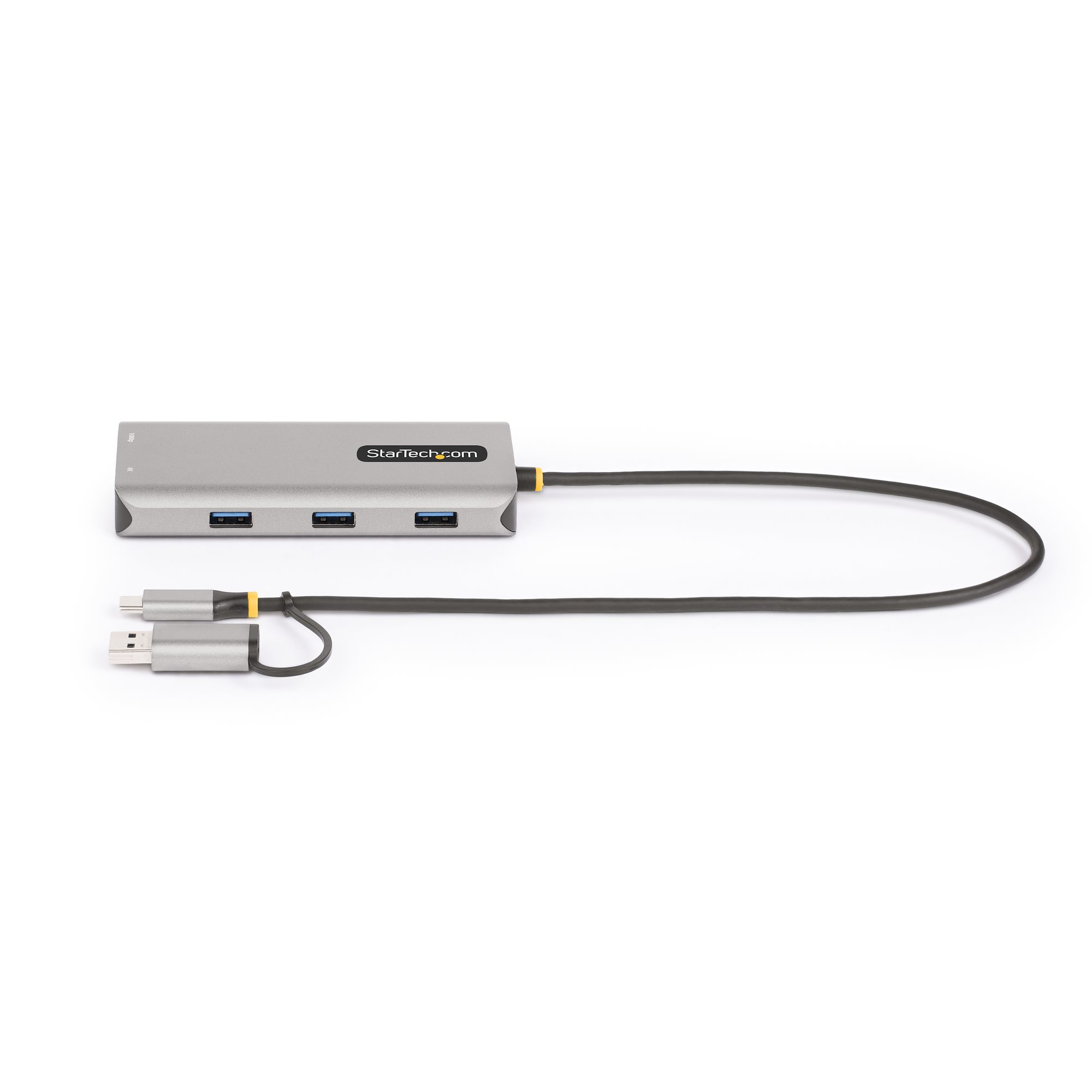 STARTECHCOM USBC and USBA Multiport Adapter Dual HDMI 4K1080p 3Port USB Hub USBC to A Dongle Mini Travel Laptop Docking Station