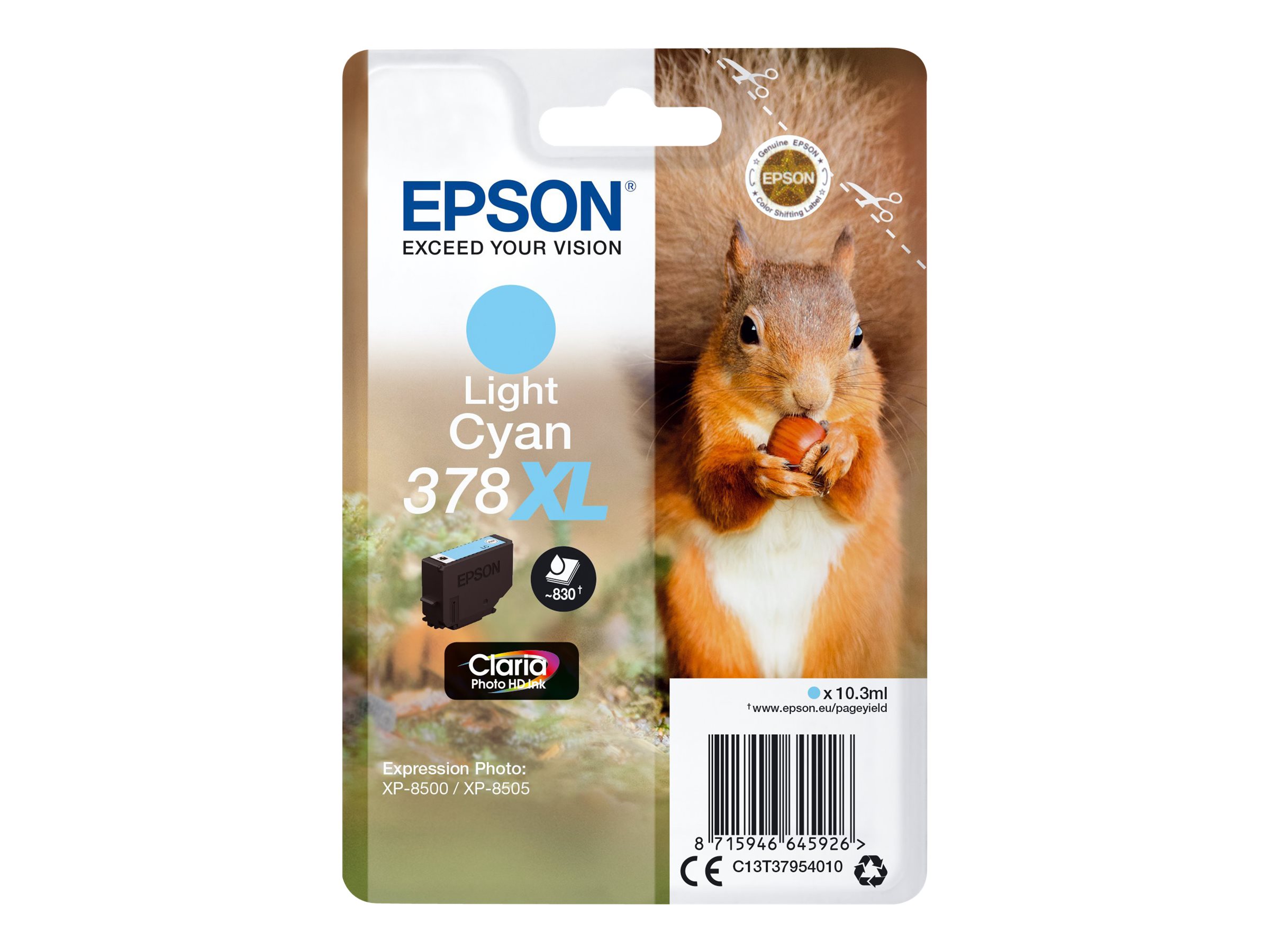 EPSON 378XLT37954 light cyan Druckerpatrone