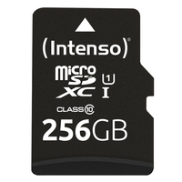 Intenso microSDCard Class10 UHSI 256GB Speicherkarte