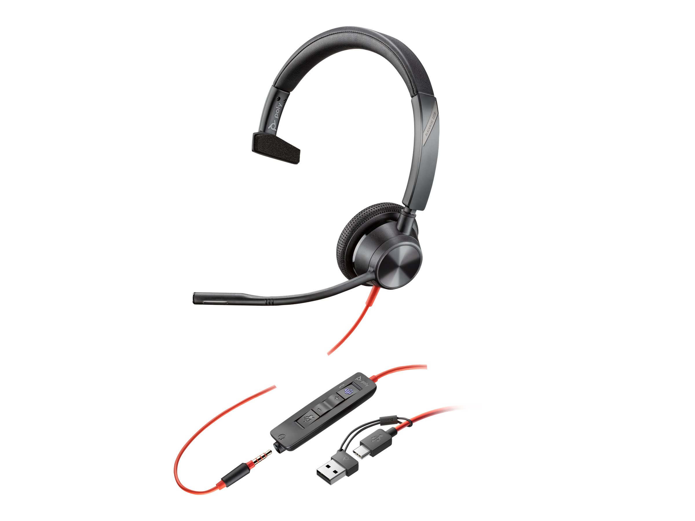 Poly Blackwire 3315M Mono Headset