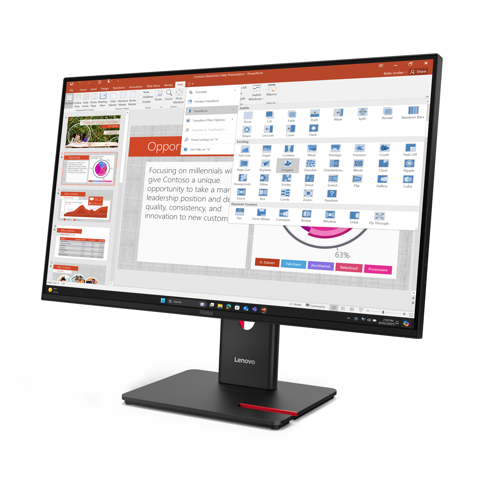 Lenovo ThinkVision T27-40 27 Zoll FHD