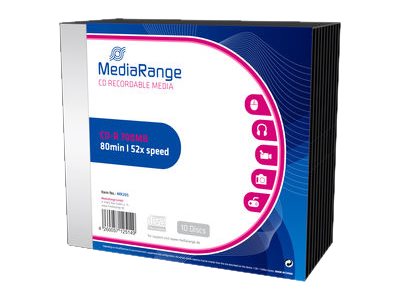 MEDIARANGE CDR80 700MB 52x 10 SC
