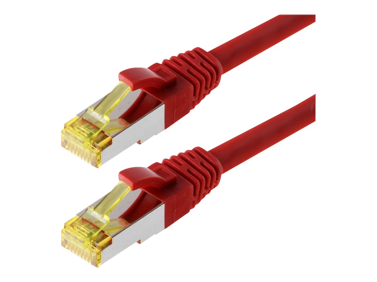 Helos Patchkabel Cat 6a S/FTP RJ45 rot 30m