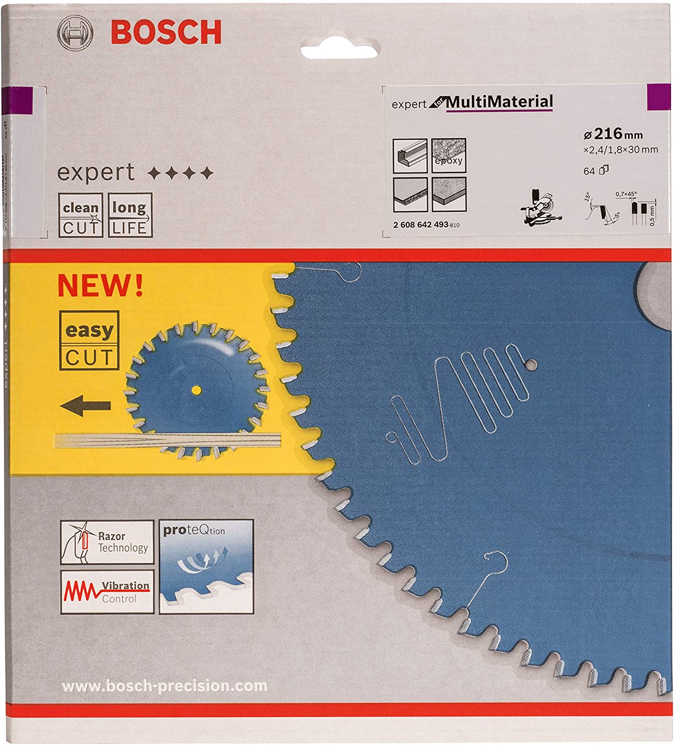 Bosch Expert Multi Material Kreissägeblatt 216mm 64Z