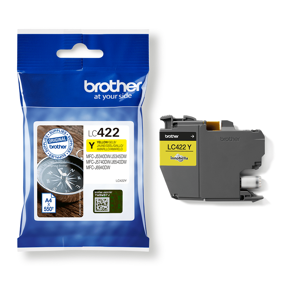 Brother LC-422Y Tintenpatrone Gelb