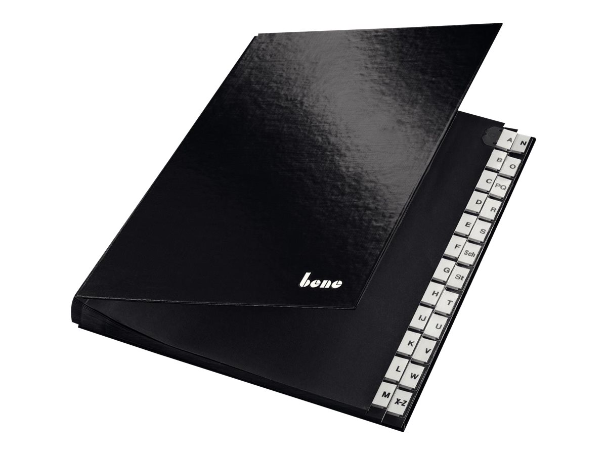 Bene Premium Gliederungsordner A‑Z schwarz 24 Teile