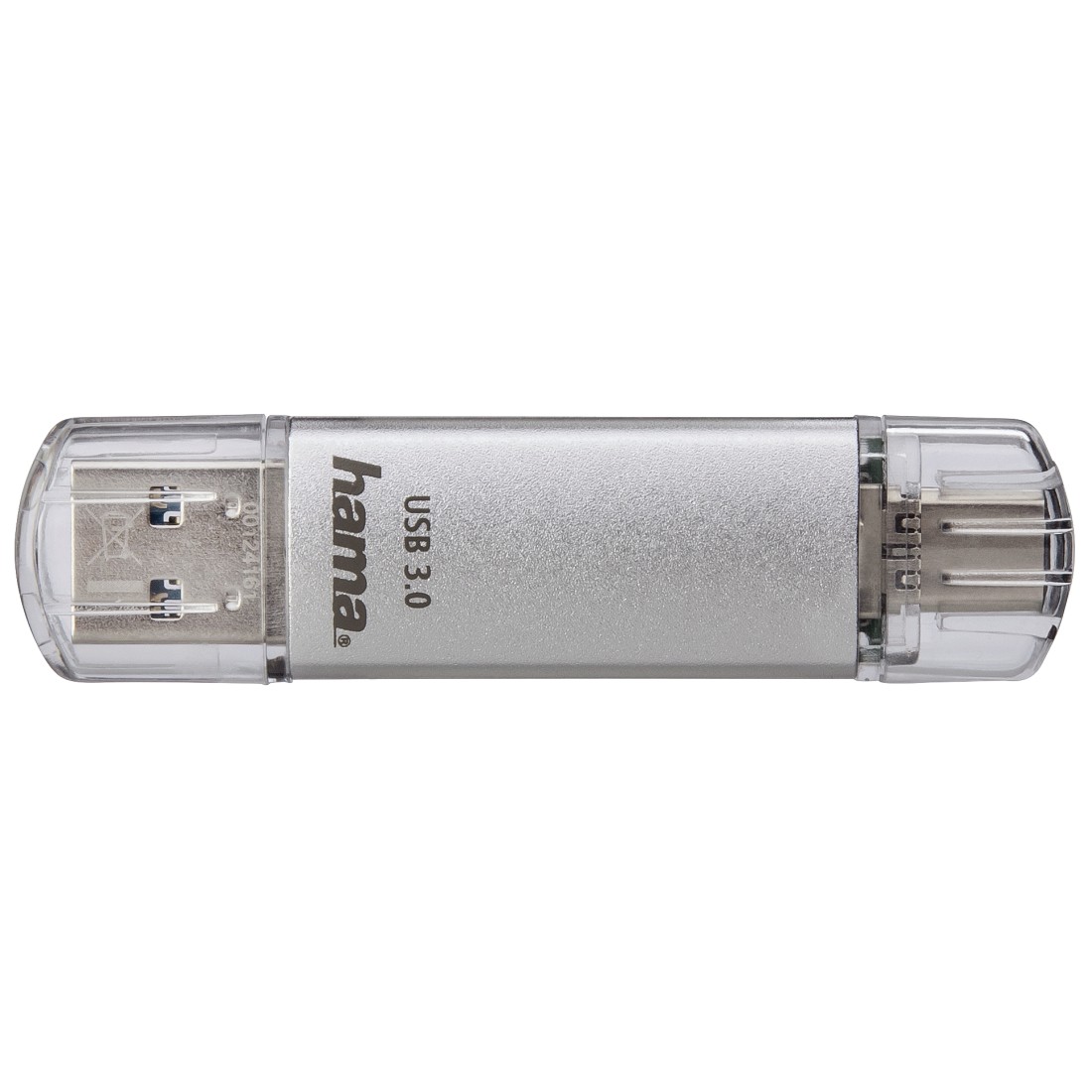 Hama FlashPen C-Laeta 64 GB Silber