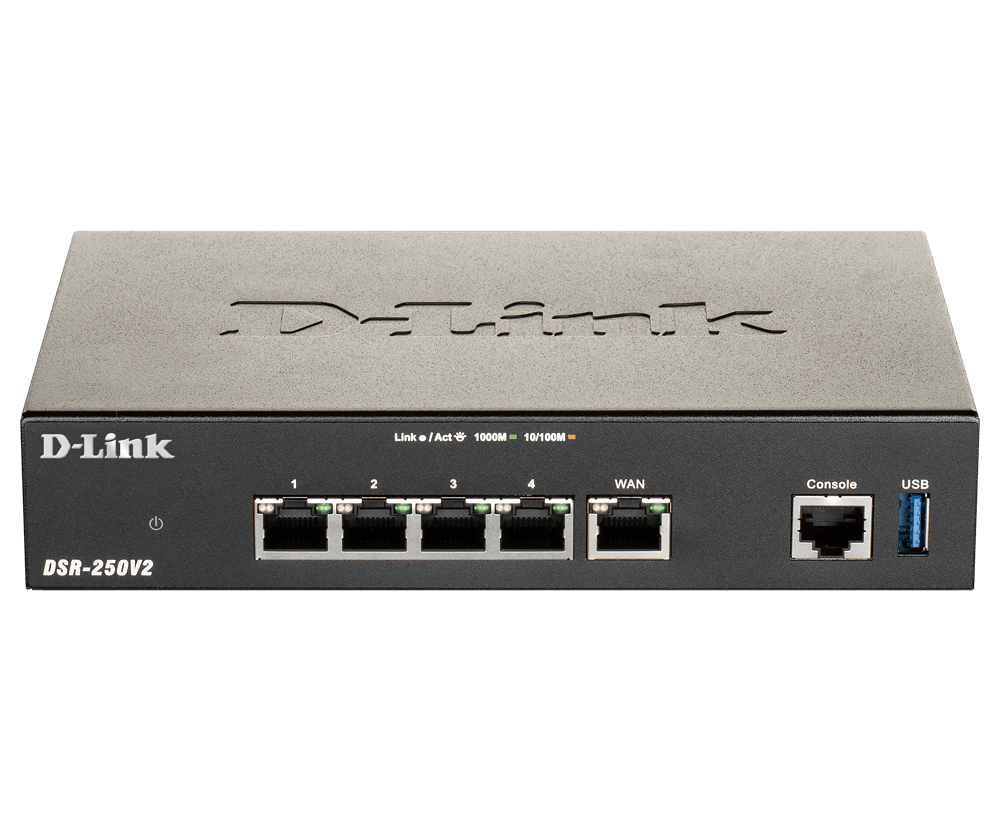 DLINK DSR250V2 Wireless VPN Security Router bis zu 200 Mbits Firewall bis zu 950 Mbits FailoverLoadBalancingModus