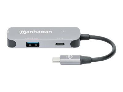 Manhattan USB-C Docking-Konverter 3-in-1, HDMI, 100W PD