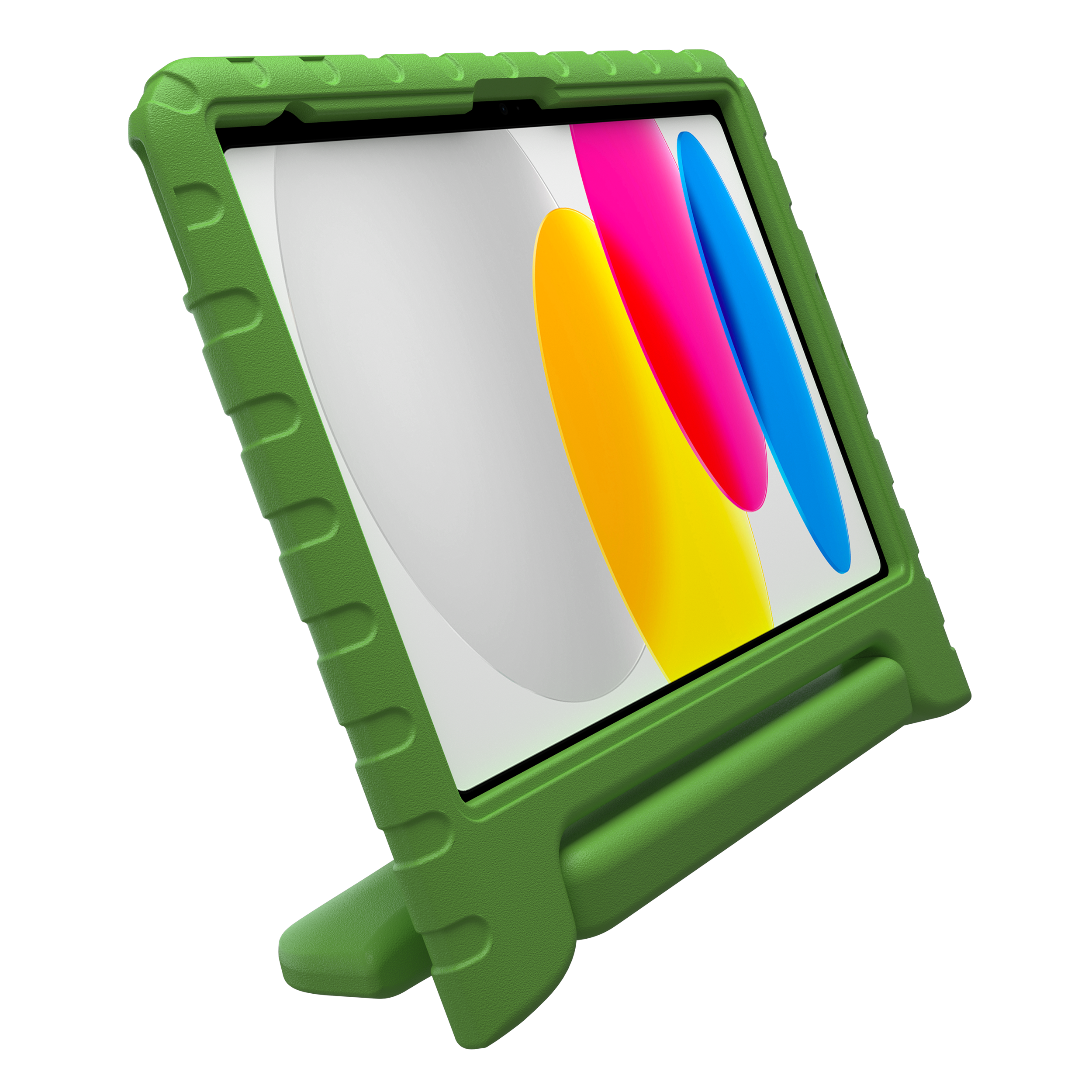 DEQSTER Kids Case iPad 10th gen tempered glass screen protector Grün