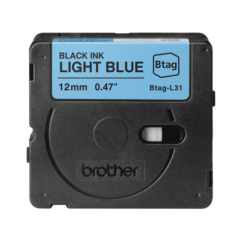 Brother BTAG-L31 Schwarz auf Hellblau