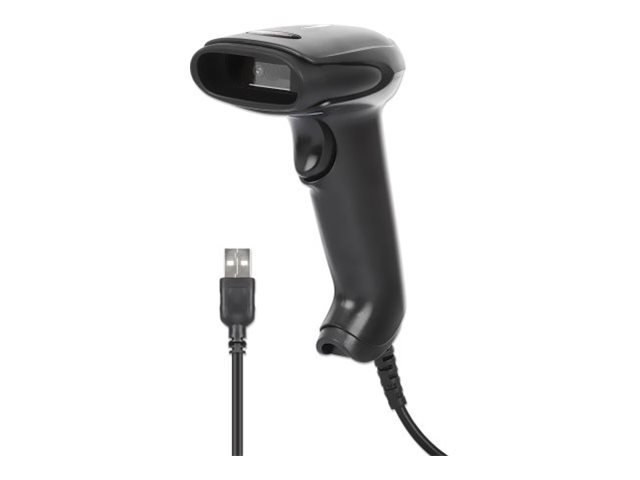 Manhattan 2D LED Barcodescanner 320mm 1,4m USB-Kabel Schwarz