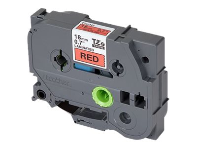 Brother TZe-441 18mm Schwarz auf Rot