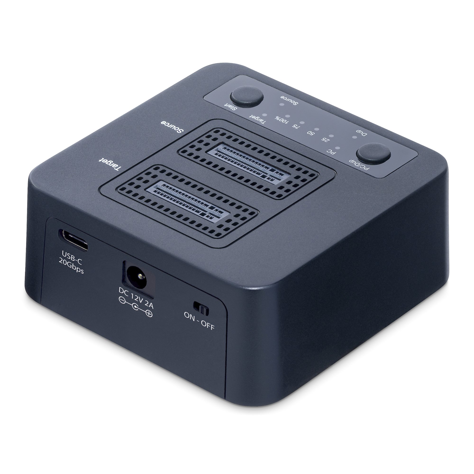 StarTech.com 1:1 M.2 NVMe Kopierstation USB-C 20Gbps Dual-Bay