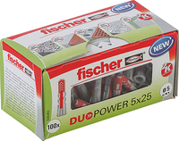 Fischer DUOPOWER 5 x 25 LD Rund Kunststoff 100 Stück