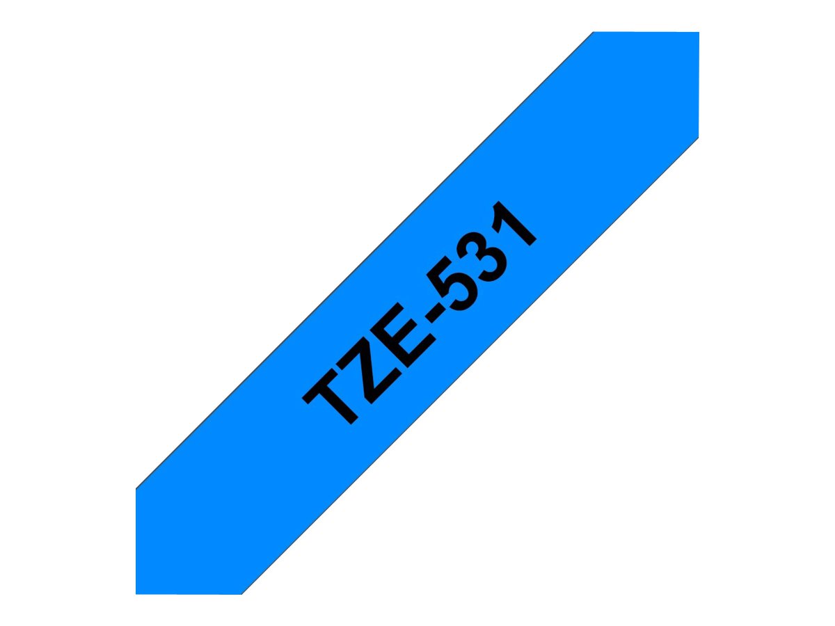 Brother TZe-531 12mm Schwarz auf Blau