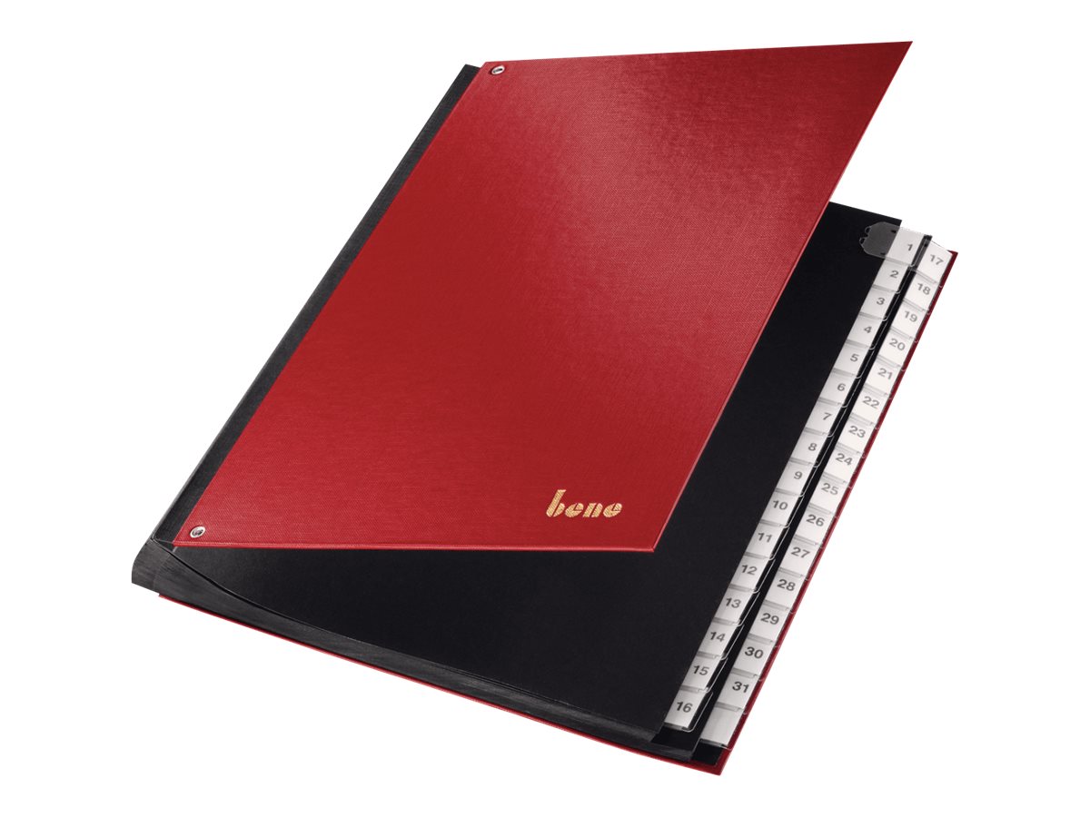 Bene Standard Pultordner 1-31 19 Fächer Rot