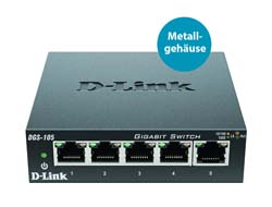 D-Link DGS-105 5-Port Gigabit Switch
