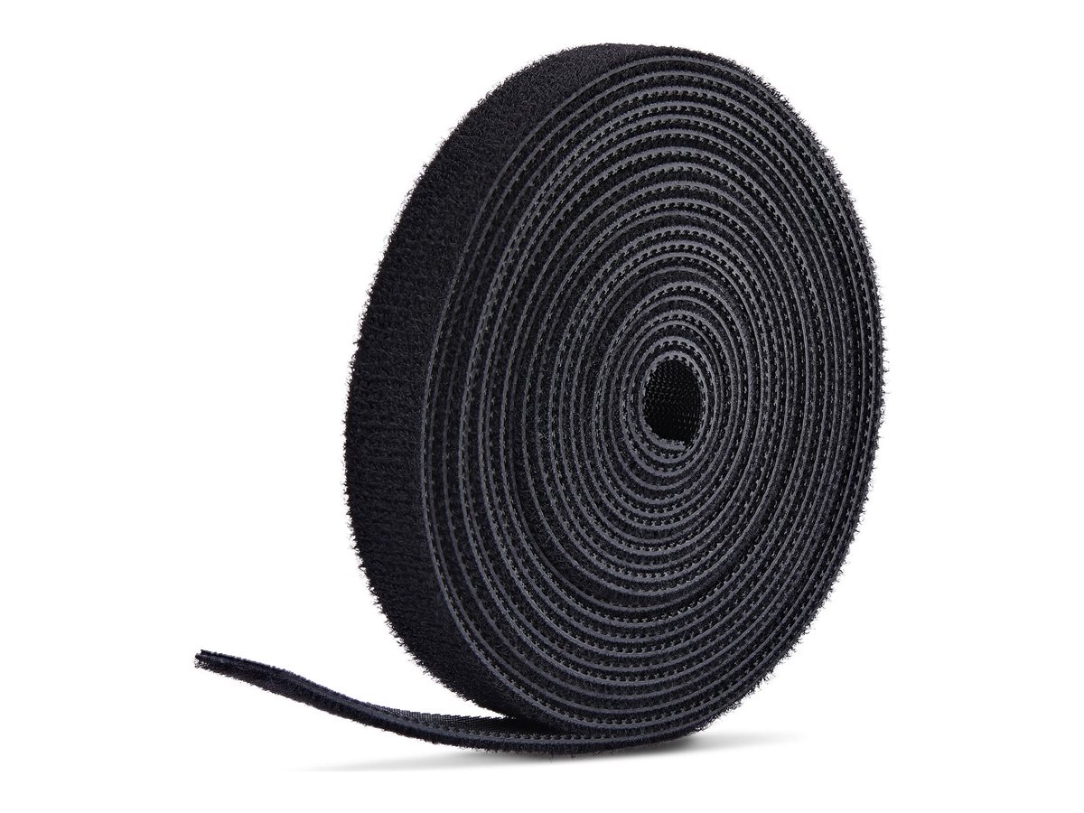 StarTech.com Klettbandrolle 22,8 m 12,7 mm Schwarz