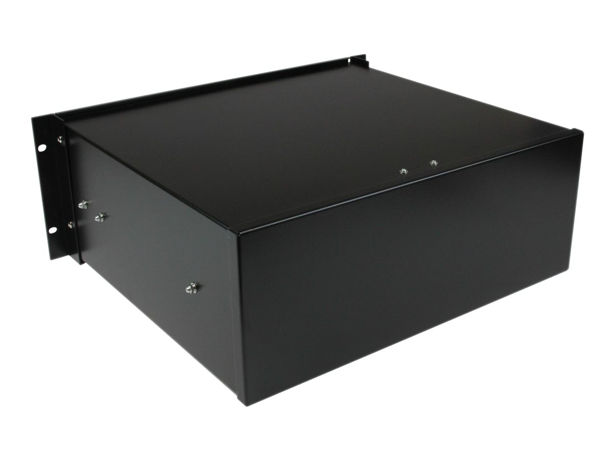 StarTech.com 4HE Rackschublade Stahlblech Schwarz