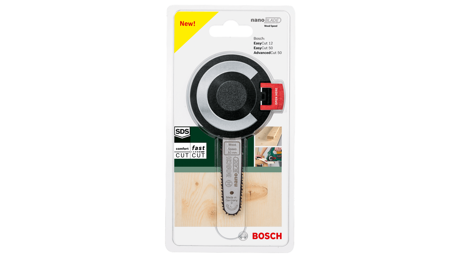 BOSCH Home Garden nanoBLADE Wood Speed 50 Sägeblatt für kleine Handsäge, 1 St