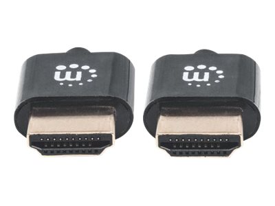 Manhattan HDMI-Kabel Ethernet ultradünn schwarz 0,5 m