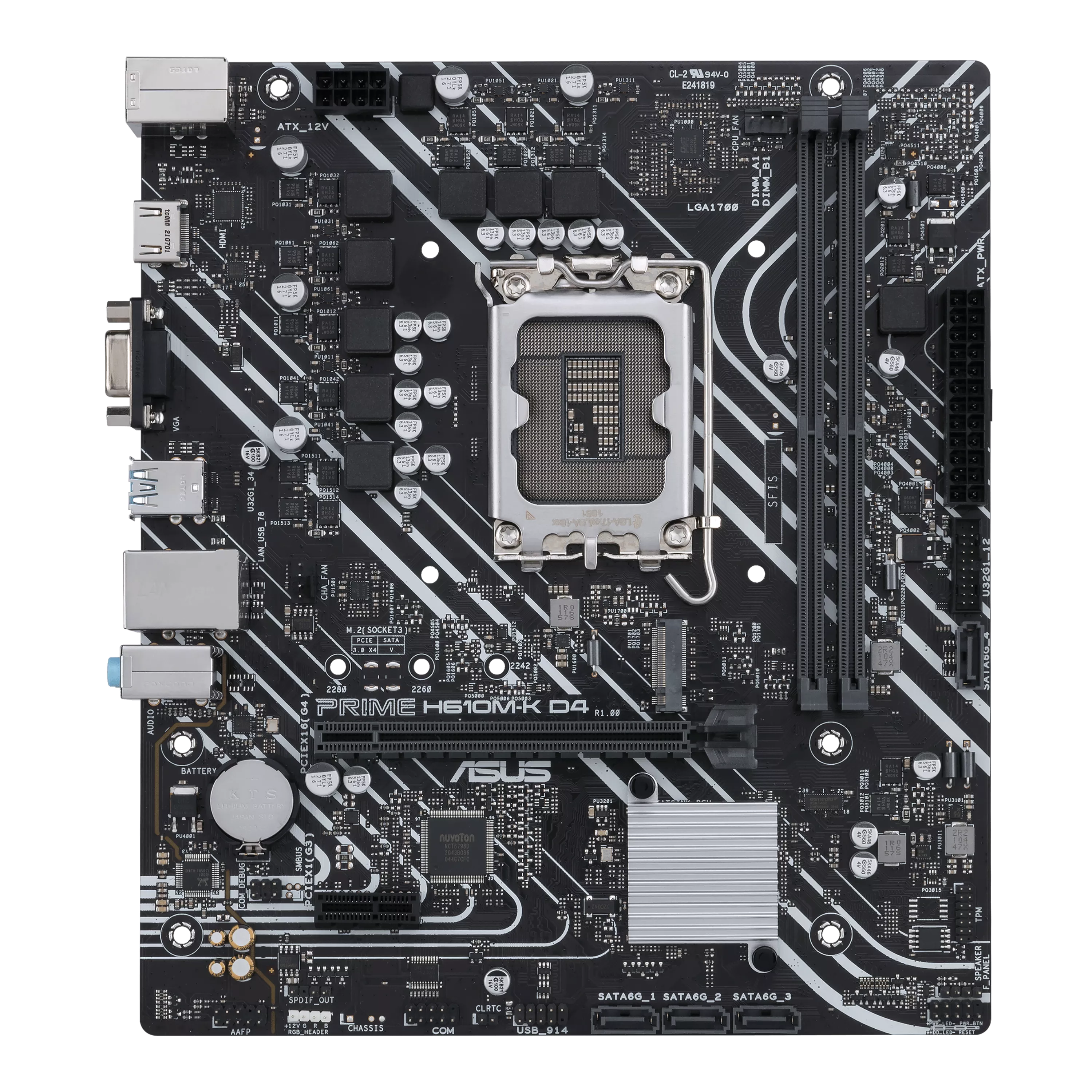 ASUS PRIME H610M-K D4 Motherboard