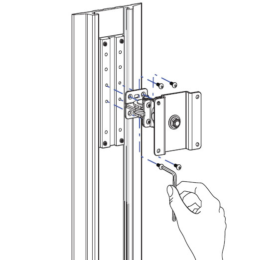ERGOTRON Montagesatz LCD Arm ALU Profilschiene vertikal