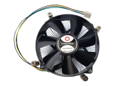 DYNATRON Q9 Intel CPU Kuehler LGA1700 2U extrudierter Kuehlkoerper aus Aluminium mit PushPin Montage, Aktiv mit PWM bis zu 65W TDP