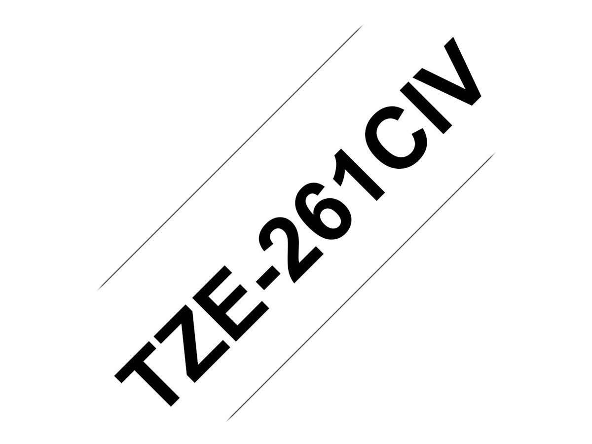 Brother TZe-261 Schwarz auf Weiß 36mm