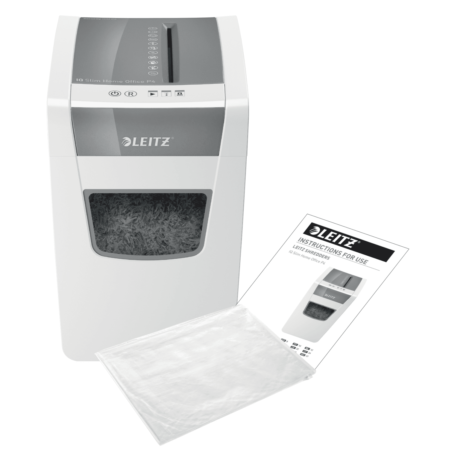 Esselte Leitz IQ Slim Home Office P4 weiß 4×28 mm bis 10 Blatt