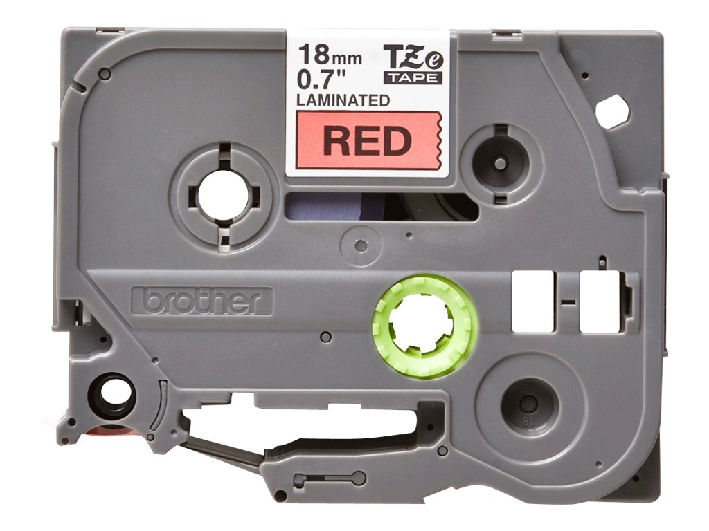 Brother TZe-441 18mm Schwarz auf Rot