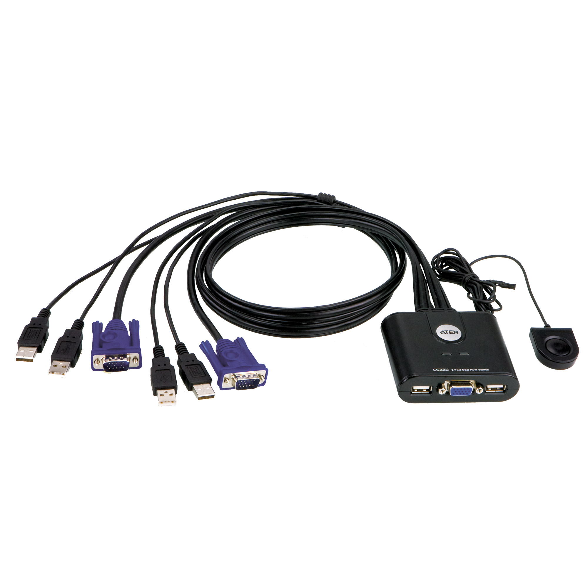 ATEN CS22U KVM-Switch 2 Anschlüsse