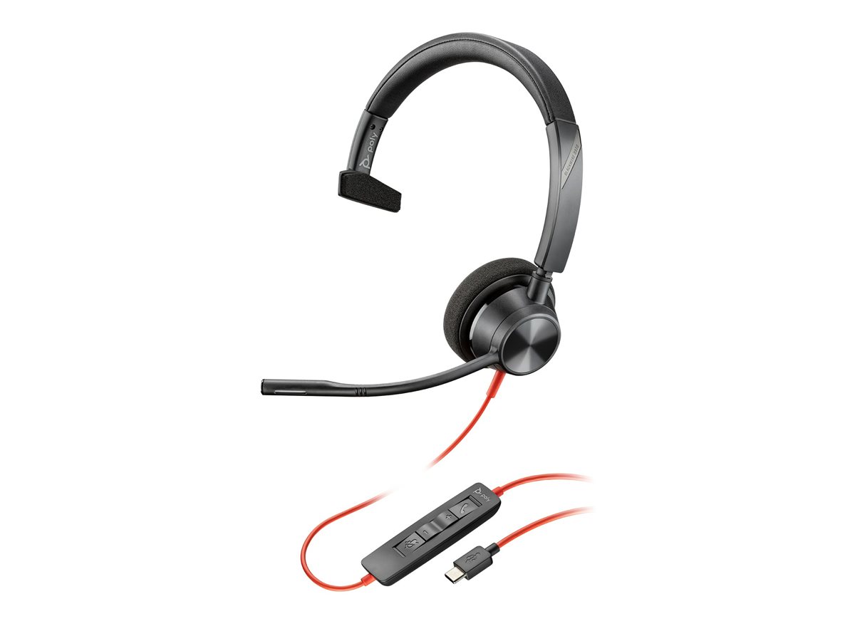 Poly Blackwire 3310 Monaural USB-C Headset